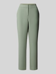 Slim Fit Cigarette Pants in Ankle-Länge aus Twill von s.Oliver BLACK LABEL Grün - 13