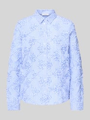 HBK Zümdholzstreifen strepen Blouse met Bloemenapplicaties van Christian Berg Woman - 23
