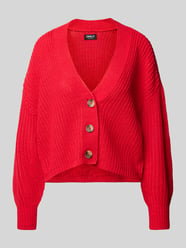 Regular Fit Strickjacke mit Hornoptik-Knöpfen Modell 'CAROL' von Only Rot - 35