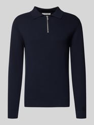 Sweter z dzianiny o kroju regular fit z bawełny ekologicznej model ‘DANE’ od SELECTED HOMME - 42