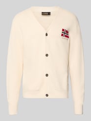 Cardigan mit Logo-Stitching Modell 'TARANGER' von Napapijri - 8