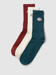 Sokken met labeldetails in een set van 3 paar, model 'VALLEY' van Dickies Rood - 34