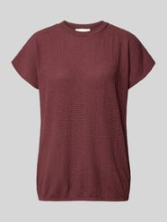 T-Shirt mit Strukturmuster und Rundhalsausschnitt von Christian Berg Woman - 8