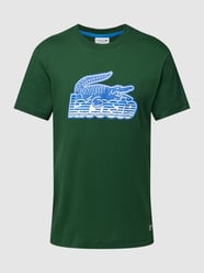 T-Shirt mit Label-Print von Lacoste Grün - 22