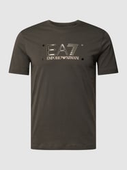 T-Shirt mit Label-Design von EA7 Emporio Armani Grau - 21