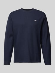 Sweatshirt mit Label-Stitching von Gant Blau - 32