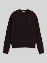 Strickjacke aus Wolle mit Logo-Detail von Tommy Hilfiger - 6