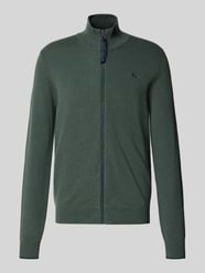 Strickjacke aus reiner Baumwolle mit Reißverschluss von LERROS - 2