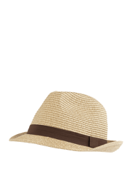 Trilby aus Papierstroh von Müller Headwear Beige - 28