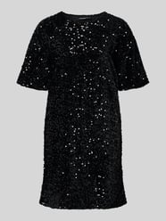 Schmales Cocktailkleid mit Paillettenbesatz Modell 'KAM' von Pieces - 46