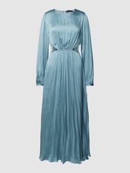 Maxikleid mit Plisseefalten Modell 'SIMONA' von Mango Blau / Türkis - 4