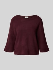 Strickpullover mit Leinen-Anteil von ROBE LÉGÈRE Bordeaux - 4