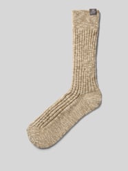 Socken mit Label-Patch von Marc O'Polo Beige - 32