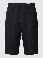 Shorts mit elastischem Bund und Tunnelzug von s.Oliver RED LABEL Schwarz - 2
