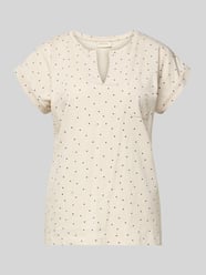 T-shirt met borstzak model 'Viva' van FREE/QUENT Beige - 14
