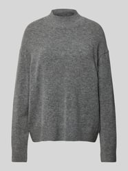 Gebreide pullover met opstaande kraag van Marc O'Polo Denim Grijs / zwart - 27