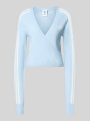 Nowoczesny krój regular fit sweter z bocznymi paskami od adidas Originals - 1