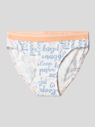 Slip met all-over motief van SANETTA Wit - 5