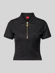 koszulka polo o kroju regular fit z mieszanki wiskozy model 'DEMETRI' od HUGO - 4