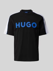 T-Shirt mit Logo-Print von Hugo Blue Schwarz - 33