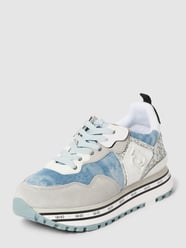 Sneakers met pailletten, model 'WONDER' van Liu Jo Blauw / turquoise - 47