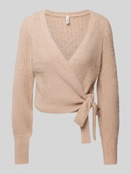 Loose Fit Cardigan in Wickel-Optik Modell 'AMANDA' von Only Beige - 18