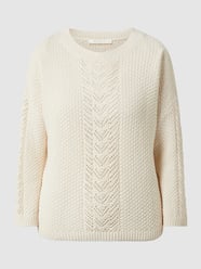 Pullover van katoenmix  van BETTY & CO WHITE Wit - 47