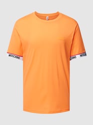 T-shirt met labelprint van Moschino Swim + Underwear Oranje - 12