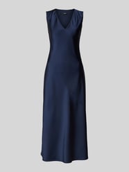 Maxikleid mit V-Ausschnitt Modell 'GIUBBA' von Weekend Max Mara Blau - 20