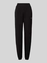 Tapered Fit Sweatpants mit Label-Print Modell 'CECILIA' von Guess Activewear Schwarz - 14