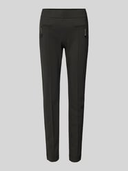 Slim fit stoffen broek met ritszakken, model 'Otti' van Raffaello Rossi Groen - 43