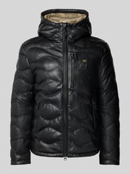 Lederjacke mit Label-Patch Modell 'DROHAN' von Blauer USA - 27