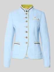 Slim Fit Blazer aus Leinen-Baumwoll-Mix von White Label - 5