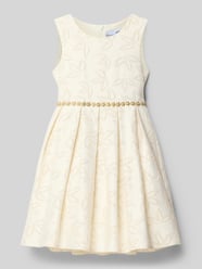 Kleid mit floralem Zierbesatz von Happy Girls - 8