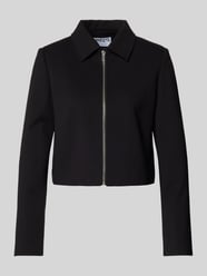 Cropped Blazer mit Reißverschluss von Jake*s Collection Schwarz - 47