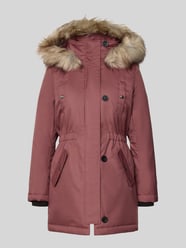 Parka kroju shaped fit z naszywką z logo model ‘IRIS’ od Only Fuksjowy - 11