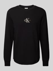 Longsleeve mit Logo-Stitching von Calvin Klein Jeans Schwarz - 26