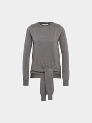 Strickpullover aus Wolle von MM6 Maison Margiela Grau / Schwarz - 27