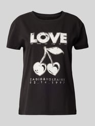 T-Shirt mit Strasssteinbesatz Modell 'WALK' von Zadig & Voltaire - 17