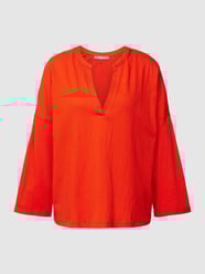 Bluzka z efektem marszczenia od Jake*s Collection Czerwony - 32