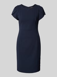 Knielanges Cocktailkleid mit Rundhalsausschnitt von Vera Mont Blau - 24