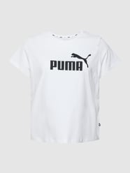 T-shirt PLUS SIZE z nadrukiem z logo od PUMA Performance Plus Biały - 9