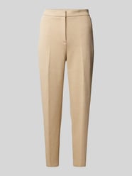 Slim Fit Stoffhose mit Bügelfalten von Jake*s Collection Beige - 32