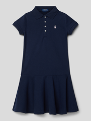 Polokleid mit Label-Stitching von Polo Ralph Lauren Kids Blau / Türkis - 7