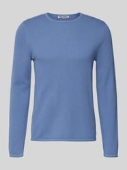 Basic Strickpullover mit Rundhalsausschnitt und Rollkanten von REVIEW - 32