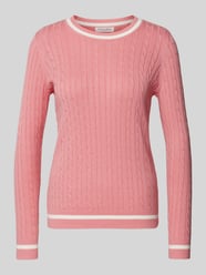 Strickpullover mit gerippten Abschlüssen von Christian Berg Woman Pink - 33