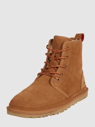 Buty skórzane z wyściółką ze skóry jagnięcej model ‘Neumel’  od UGG Brązowy - 23