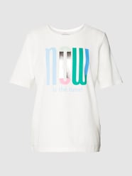 T-Shirt mit Statement-Print von s.Oliver RED LABEL Weiß - 44