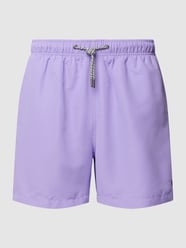 Badeshorts mit Label-Stitching von MCNEAL Lila - 12