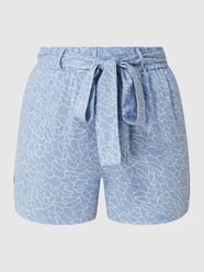 Shorts aus Viskose Modell 'Nya' von Pieces Blau / Türkis - 29